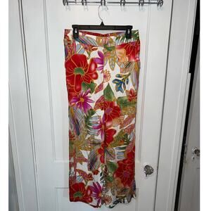 NWOT Cynthia Rowley High Waistband Floral Pants size M